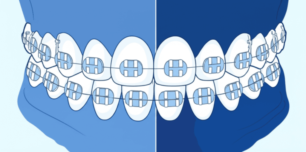 軽度の不正咬合を有する10代患者におけるマウスピース型矯正装置と固定式装置の治療結果の評価