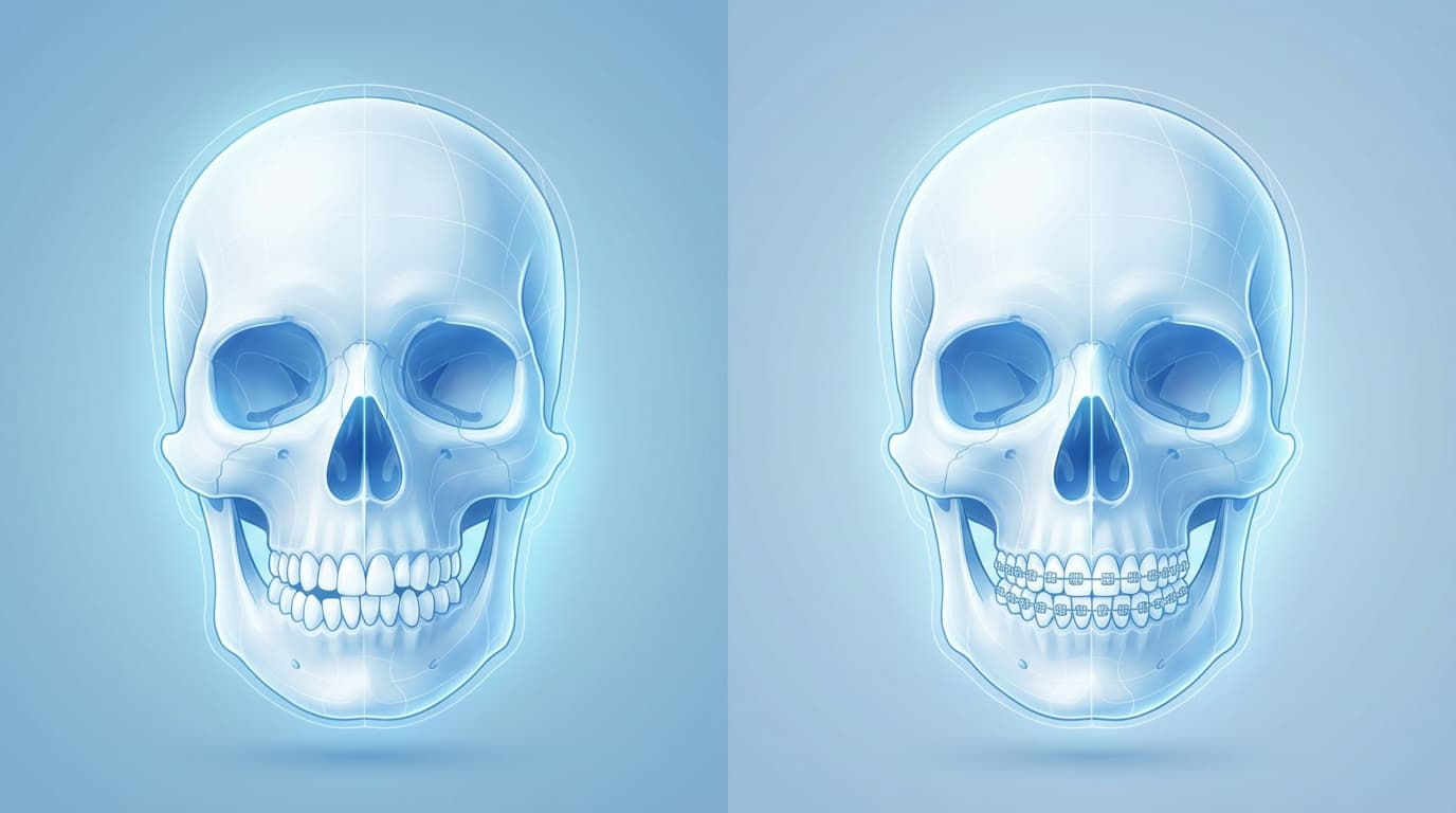 インビザラインによる顎矯正手術患者はマルチブラケット装置患者と比較して術後の腫脹が少ないか?