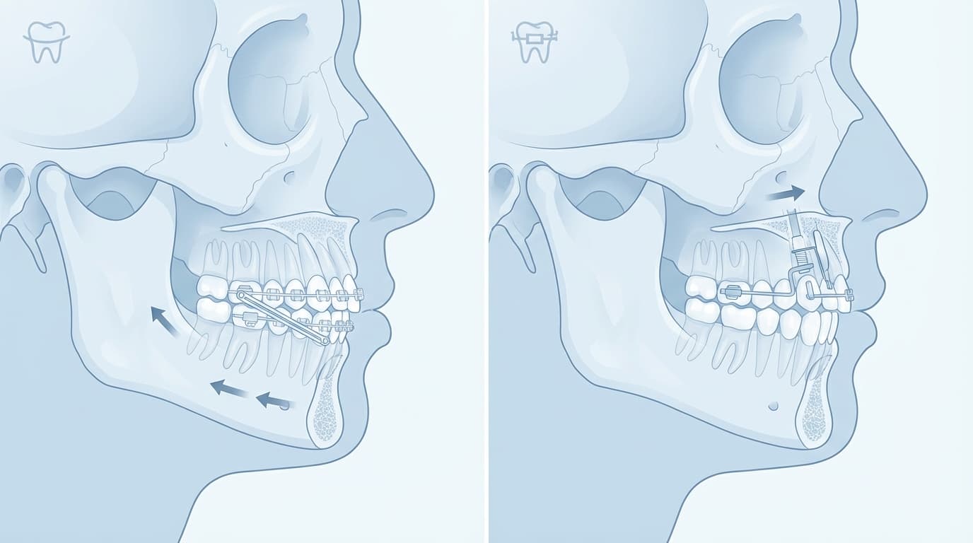 Alt-RAMECを併用したハイブリッドハイラックス・フェイスマスク法とハイブリッドハイラックス・メントプレート法による上顎前方牽引の長期的比較:5年間のランダム化比較試験