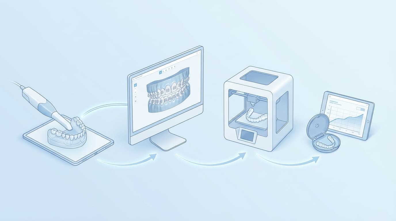 矯正歯科におけるデジタルワークフロー:使用装置と臨床応用