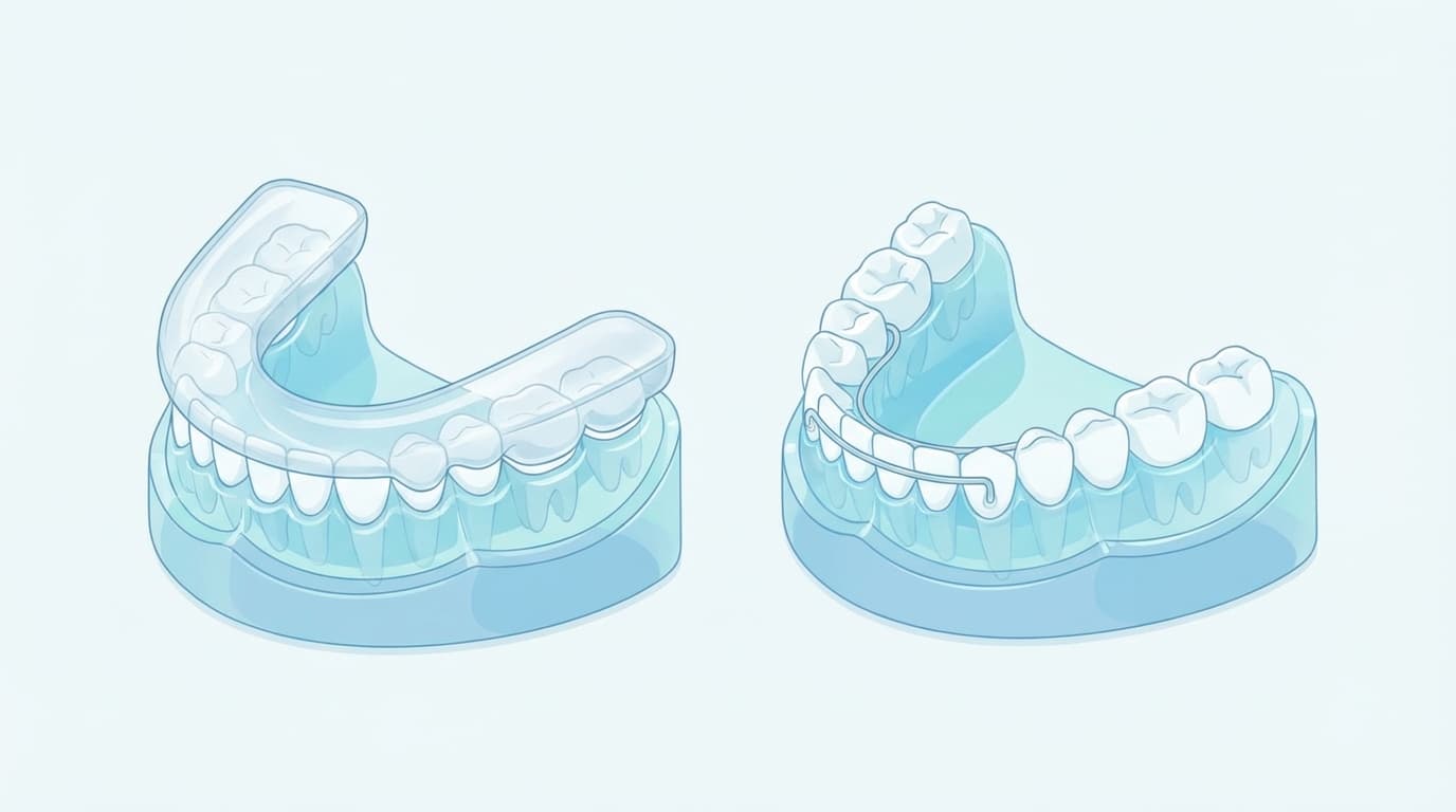 マルチブラケット装置による矯正治療後の歯の位置安定化のための保定処置